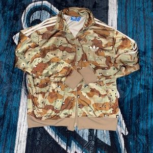 Adidas desert camo track jacket